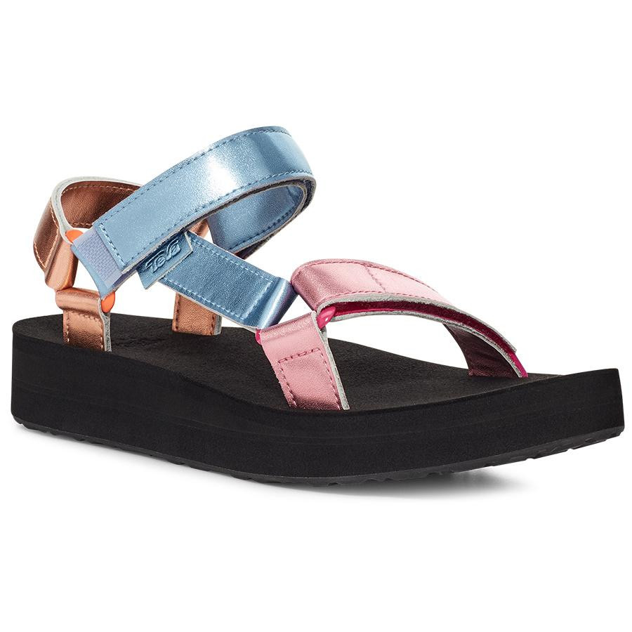 Sandale Teva Midform Universal Shimmer Roz - Pink Multi - imagine 7